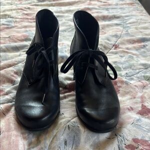 Clarks Black Lace Up Boots Classic Design